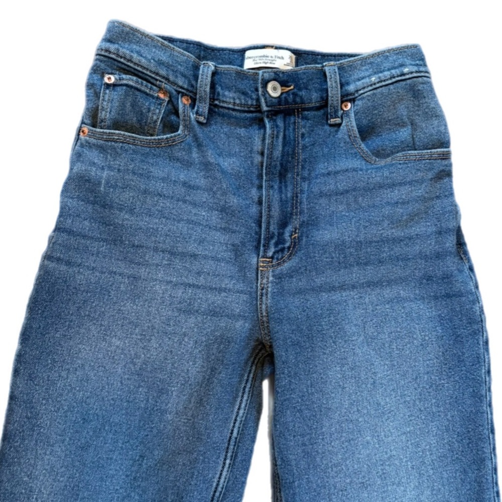 Abercrombie & Fitch 90’s Straight Ultra High Rise Jean Size 2 Regular 26 - Picture 8 of 16